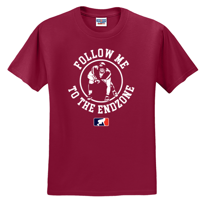 FOLLOW ME TO THE ENDZONE - Heavyweight T-Shirt