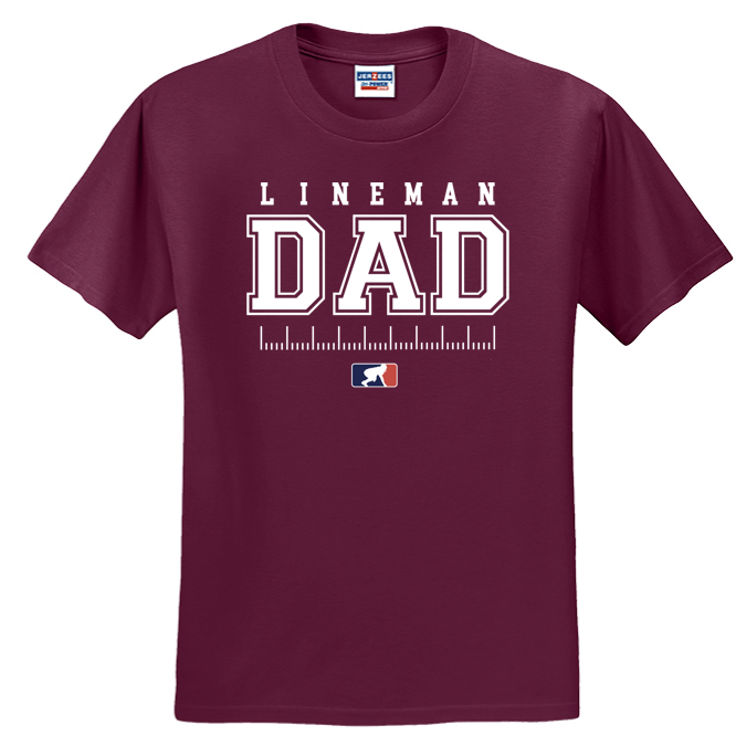 LINEMAN DAD - Heavyweight T-Shirt