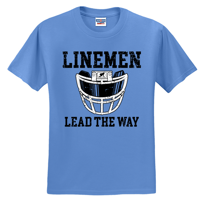LINEMEN LEAD THE WAY (A) (Black) - T-Shirt