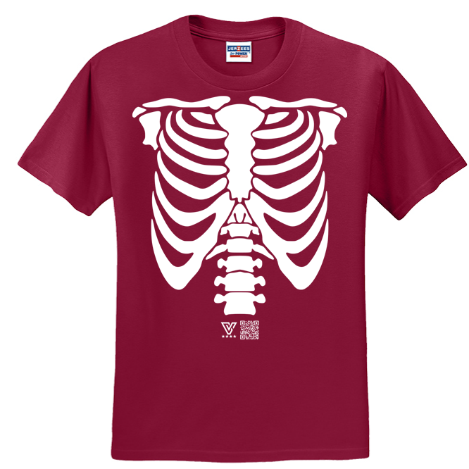 Rib Cage Graphic Tee (White)