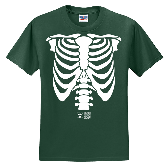 Rib Cage Graphic Tee (White)