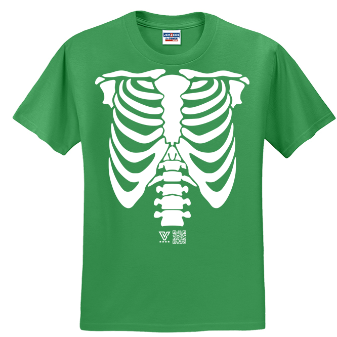 Rib Cage Graphic Tee (White)