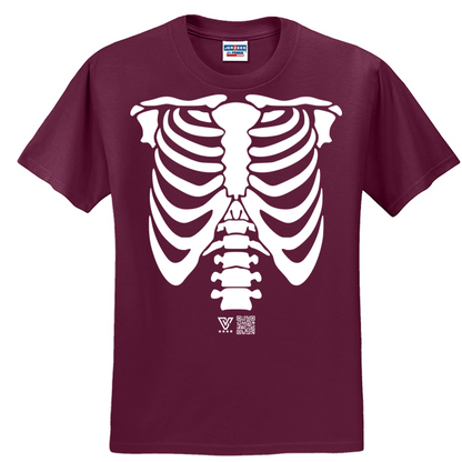 Rib Cage Graphic Tee (White)