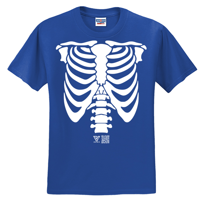 Rib Cage Graphic Tee (White)