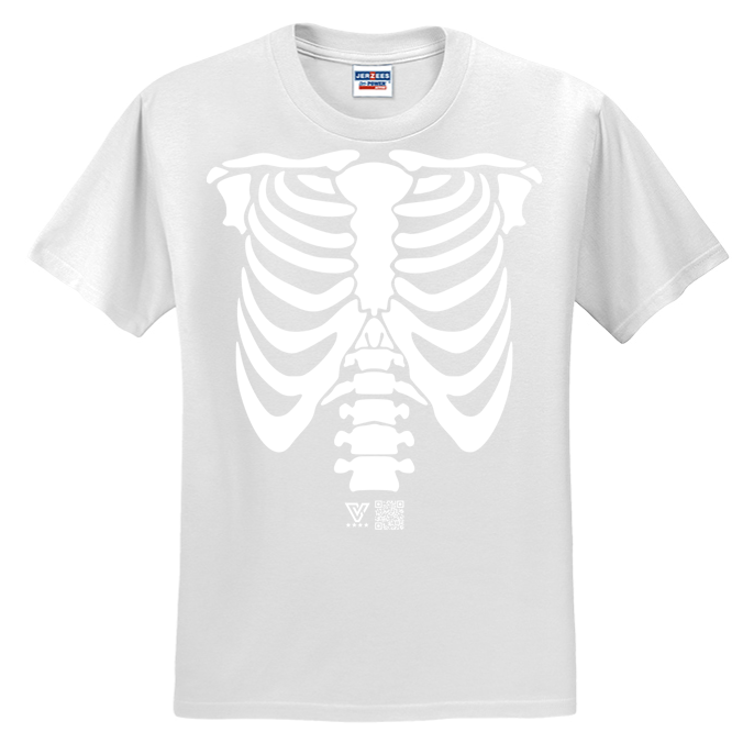 Rib Cage Graphic Tee (White)