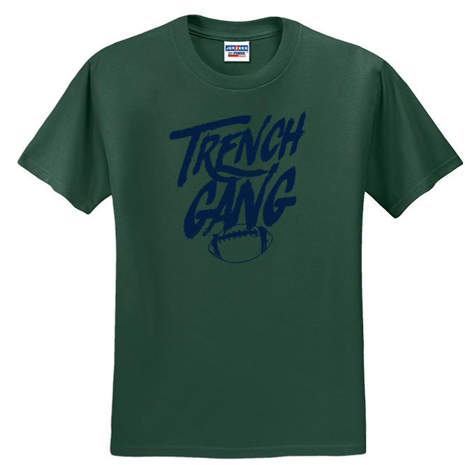 TRENCH GANG (Navy) - Heavyweight T-Shirt