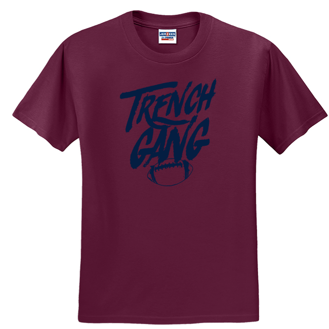 TRENCH GANG (Navy) - Heavyweight T-Shirt