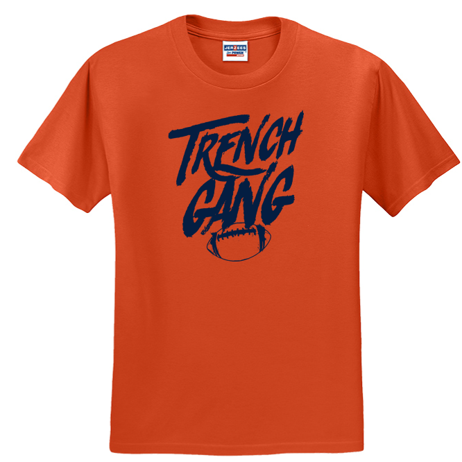 TRENCH GANG (Navy) - Heavyweight T-Shirt