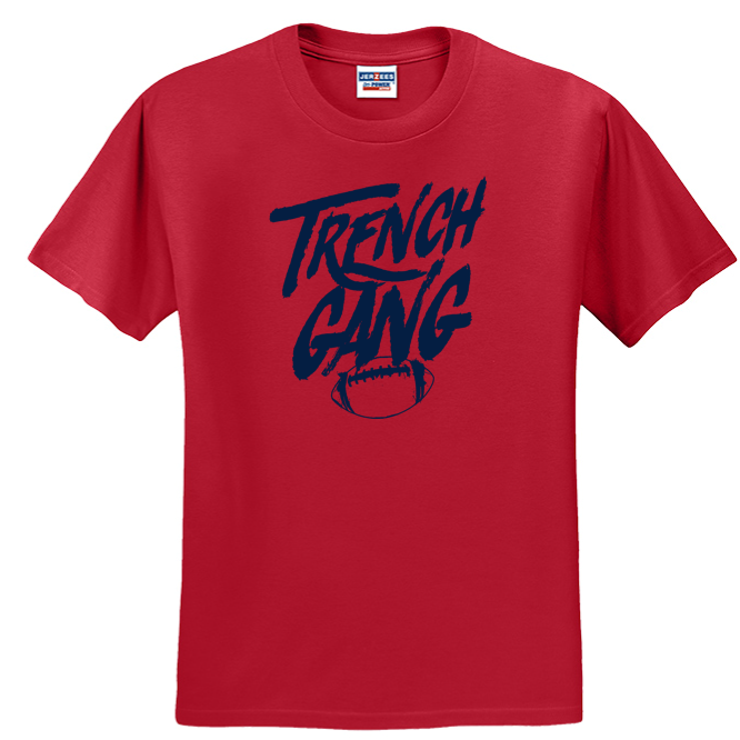 TRENCH GANG (Navy) - Heavyweight T-Shirt