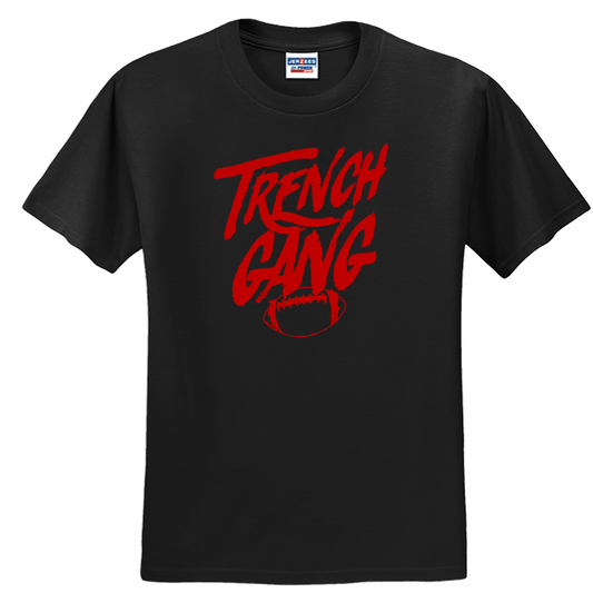 TRENCH GANG (Red) - Heavyweight T-Shirt