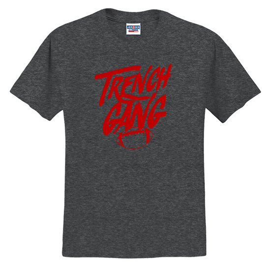 TRENCH GANG (Red) - Heavyweight T-Shirt