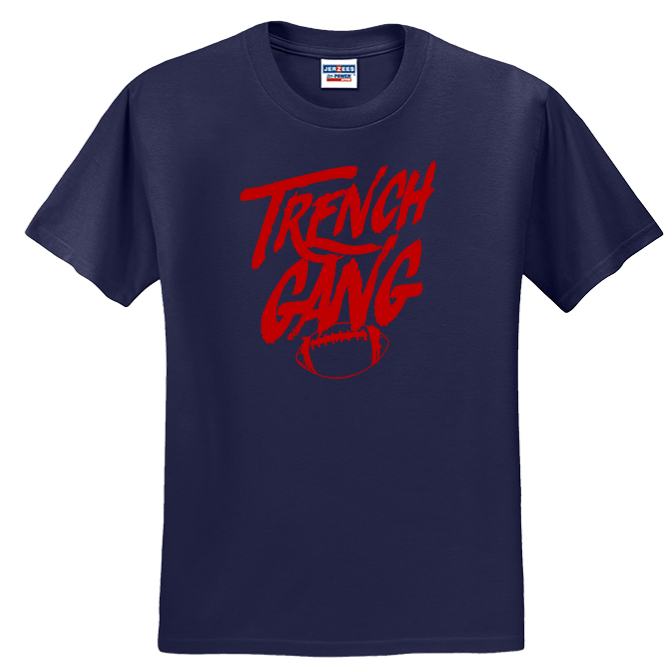 TRENCH GANG (Red) - Heavyweight T-Shirt