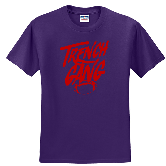 TRENCH GANG (Red) - Heavyweight T-Shirt