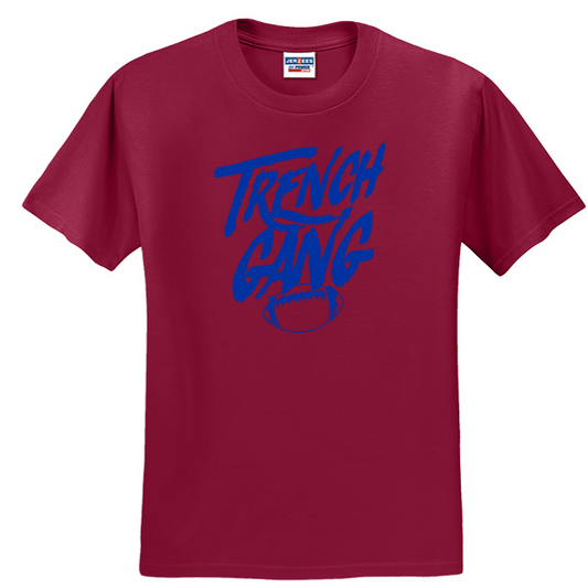 TRENCH GANG (Royal) - Heavyweight T-Shirt