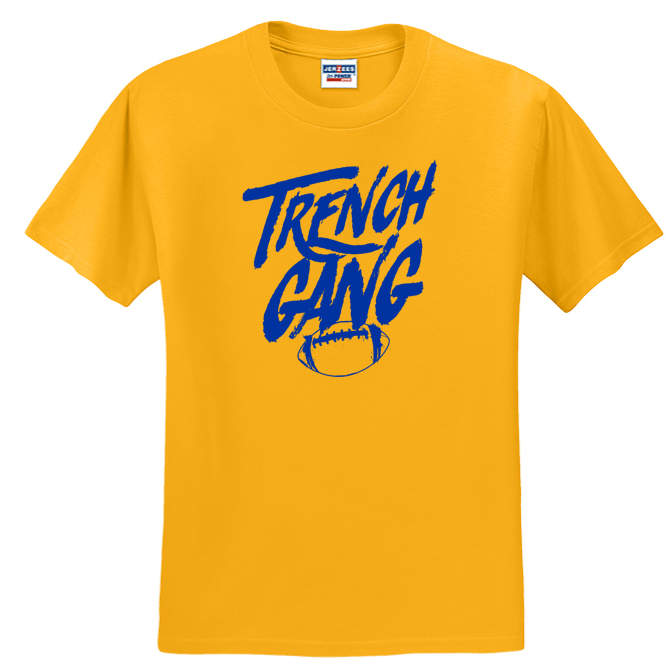 TRENCH GANG (Royal) - Heavyweight T-Shirt