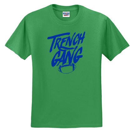 TRENCH GANG (Royal) - Heavyweight T-Shirt