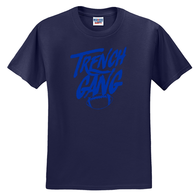 TRENCH GANG (Royal) - Heavyweight T-Shirt