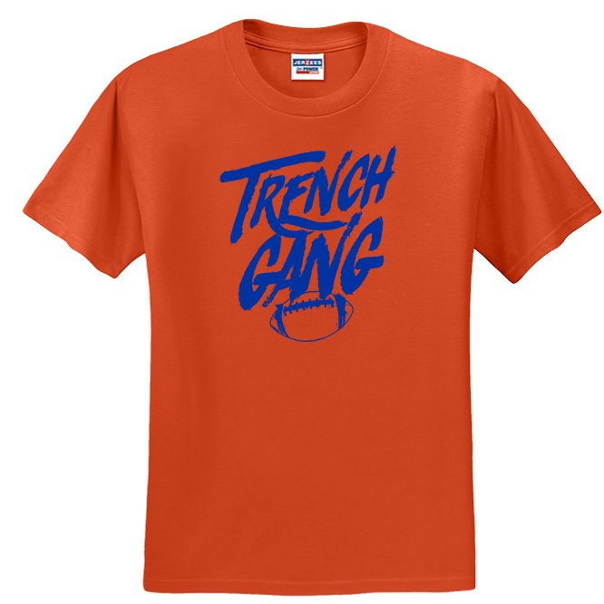 TRENCH GANG (Royal) - Heavyweight T-Shirt