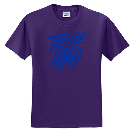 TRENCH GANG (Royal) - Heavyweight T-Shirt