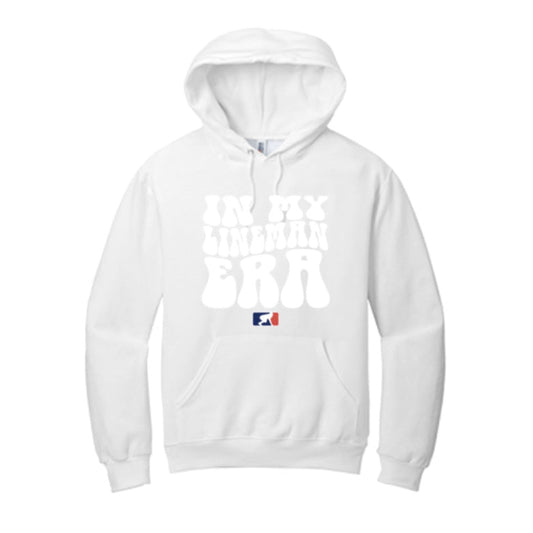 IN MY LINEMAN ERA (White) - Youth Hoodie