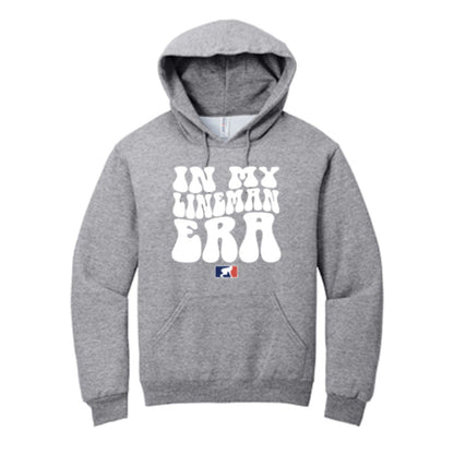 IN MY LINEMAN ERA (White) - Heavyweight Hoodie