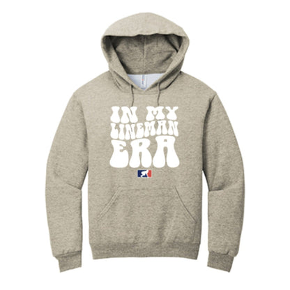 IN MY LINEMAN ERA (White) - Heavyweight Hoodie
