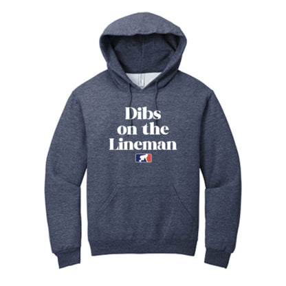 DIBS ON THE LINEMAN (White) - Hoodie