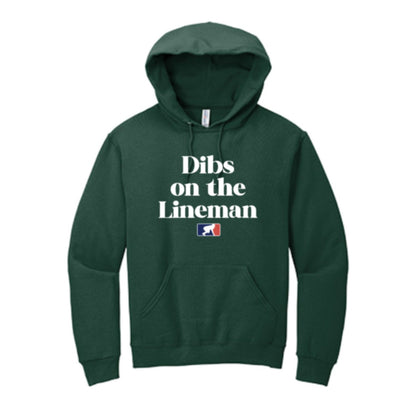 DIBS ON THE LINEMAN (White) - Hoodie