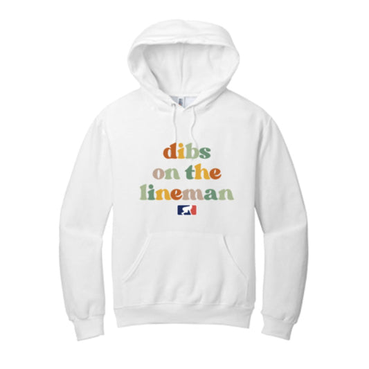 DIBS ON THE LINEMAN (Color) - Youth Hoodie