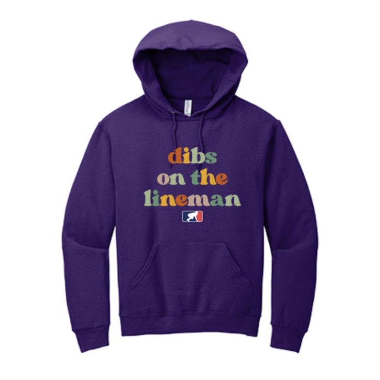 DIBS ON THE LINEMAN (Color) - Youth Hoodie