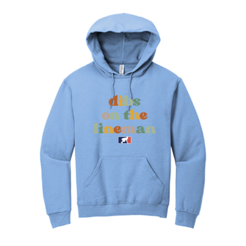 DIBS ON THE LINEMAN (Color) - Youth Hoodie
