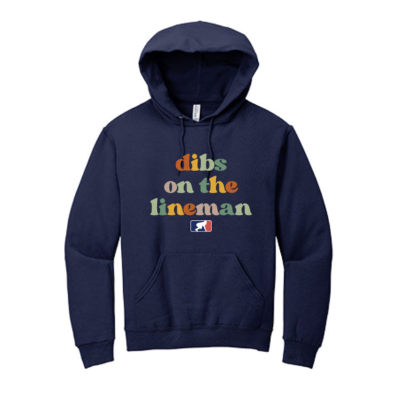 DIBS ON THE LINEMAN (Color) - Youth Hoodie