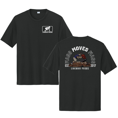 BIG BONED - MASS MOVES MASS - Performance Tee