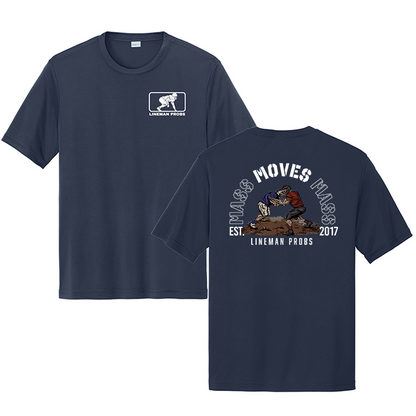 BIG BONED - MASS MOVES MASS - Performance Tee