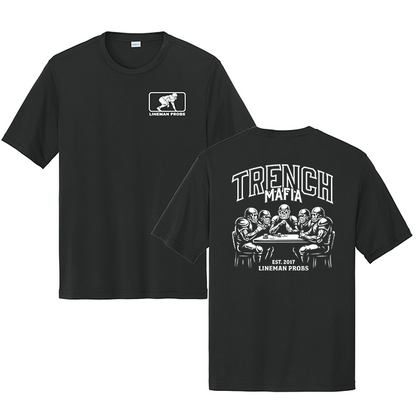 BIG BONED - TRENCH MAFIA (White) - Performance Tee
