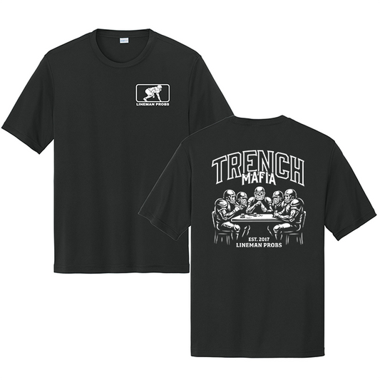 BIG BONED - TRENCH MAFIA (White) - Performance Tee