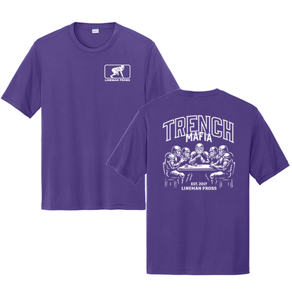 BIG BONED - TRENCH MAFIA (White) - Performance Tee