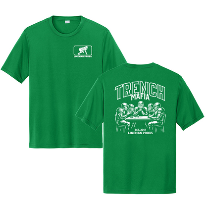 BIG BONED - TRENCH MAFIA (White) - Performance Tee