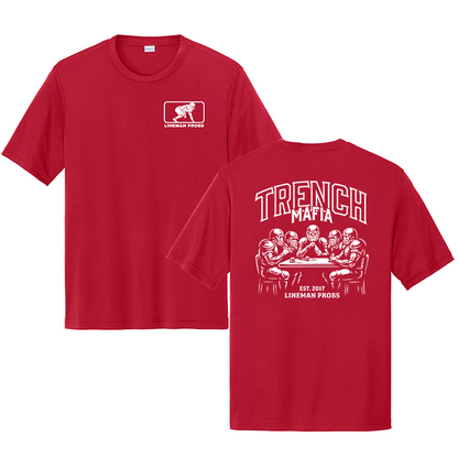 BIG BONED - TRENCH MAFIA (White) - Performance Tee