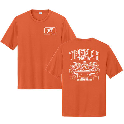 BIG BONED - TRENCH MAFIA (White) - Performance Tee