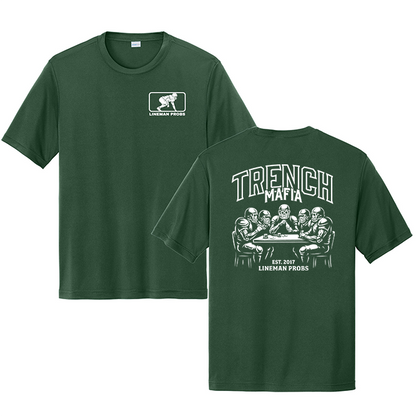 BIG BONED - TRENCH MAFIA (White) - Performance Tee