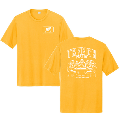 BIG BONED - TRENCH MAFIA (White) - Performance Tee