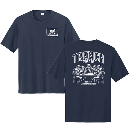 BIG BONED - TRENCH MAFIA (White) - Performance Tee