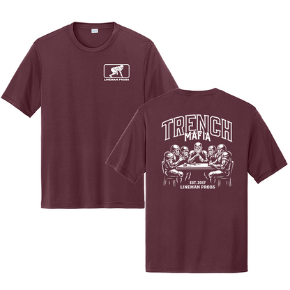 BIG BONED - TRENCH MAFIA (White) - Performance Tee