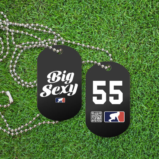 BIG SEXY (White) (P) - Dog Tags