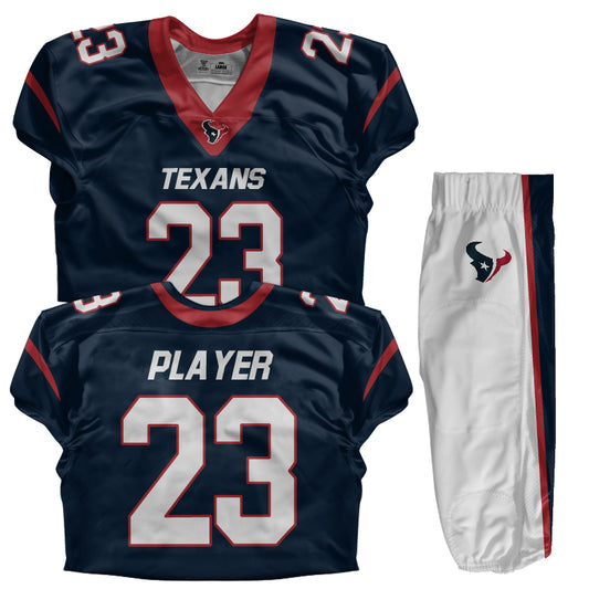 Custom Football Uniform (Youth) - Texans