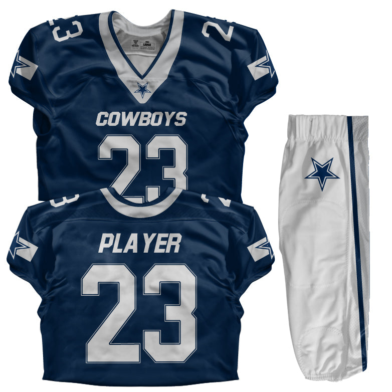 Custom Football Uniform (Youth) - Cowboys