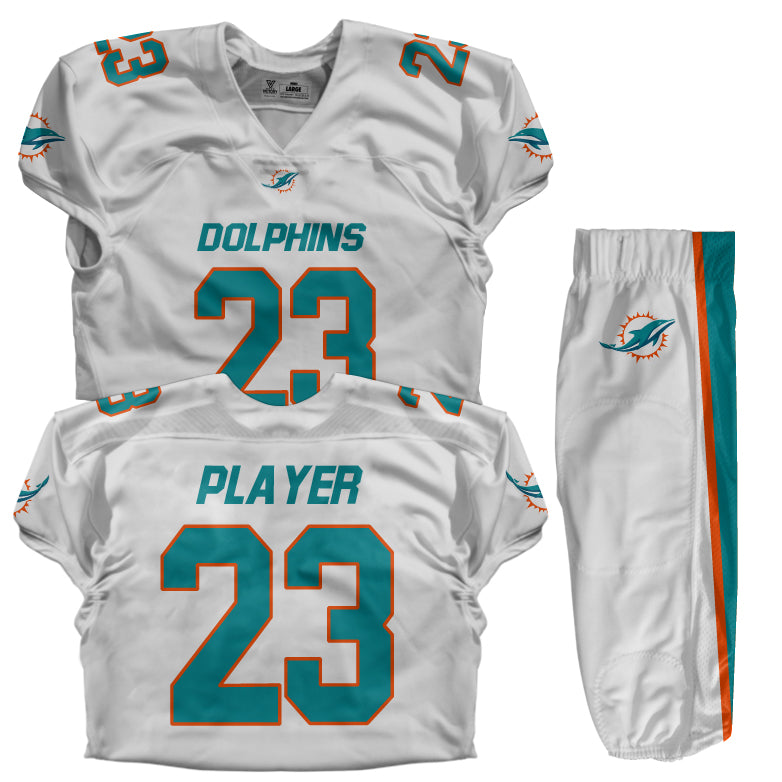 Custom Football Uniform (Youth) - Dolphins