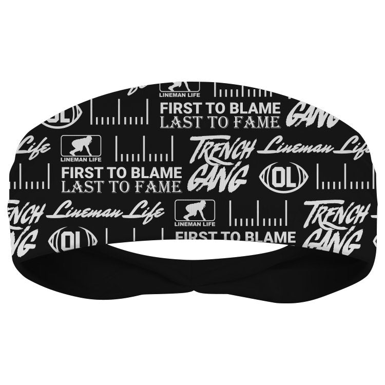 LOGO BLEND (White) - Skull Wrap Headband