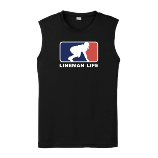 LINEMAN LIFE LOGO - Muscle T-Shirt